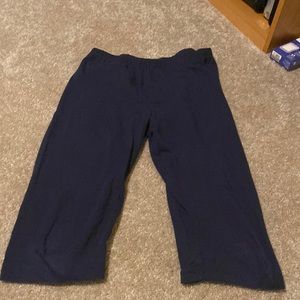 Zenana cropped leggings- navy blue